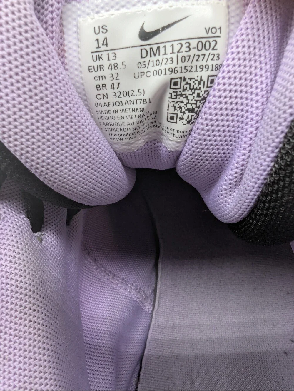 Nike size conversions